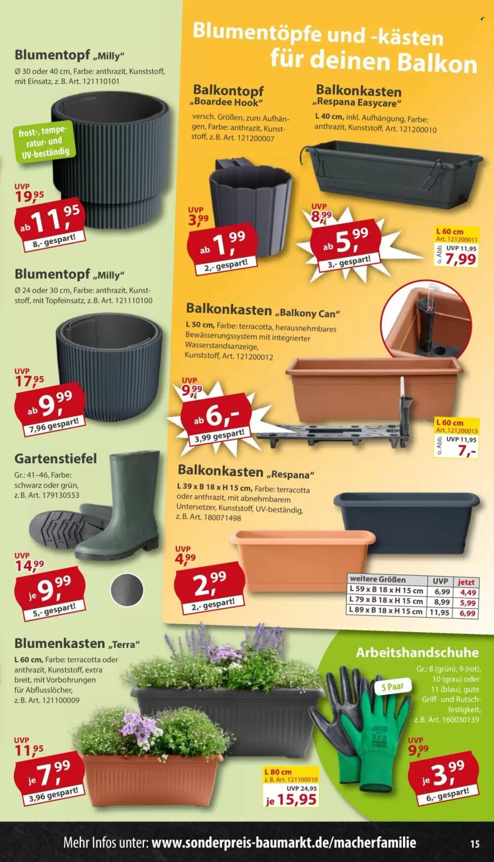 Sonderpreis Baumarkt Prospekt (ab 25.04.2026) zum Blättern - Seite 15
