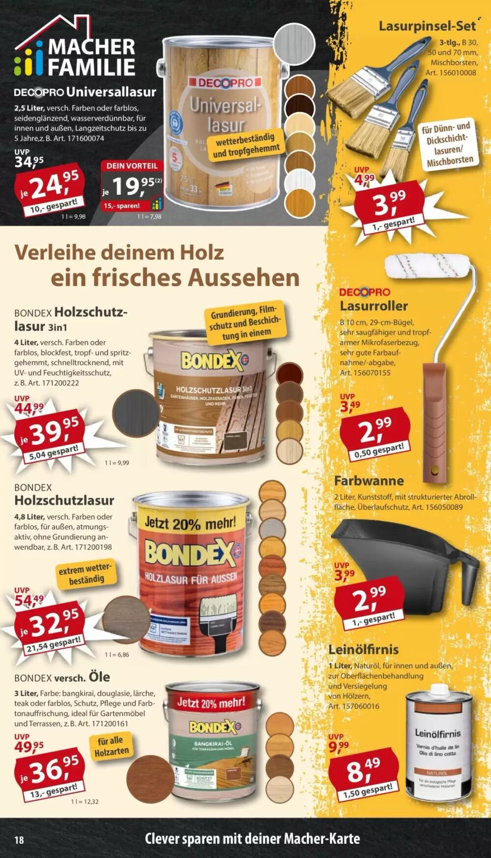 Sonderpreis Baumarkt Prospekt (ab 25.04.2026) zum Blättern - Seite 18
