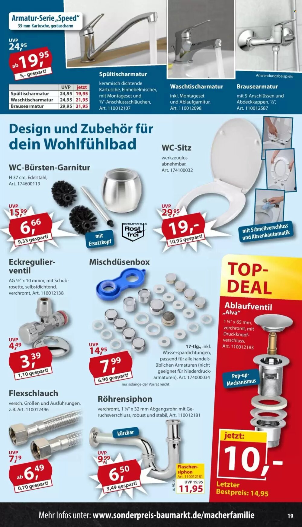 Sonderpreis Baumarkt Prospekt (ab 25.04.2026) zum Blättern - Seite 19