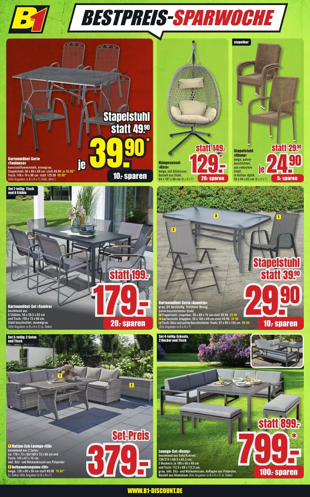 B1 Discount Baumarkt Prospekt (ab 25.04.2026) zum Blättern - Seite 2