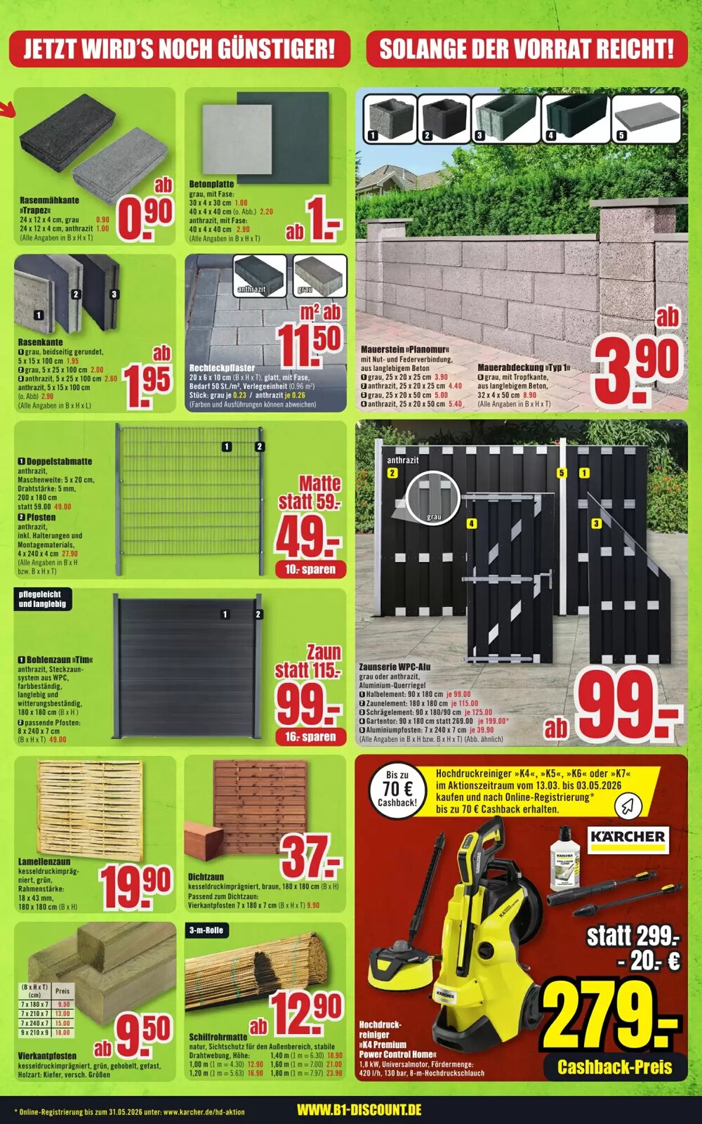 B1 Discount Baumarkt Prospekt (ab 25.04.2026) zum Blättern - Seite 7