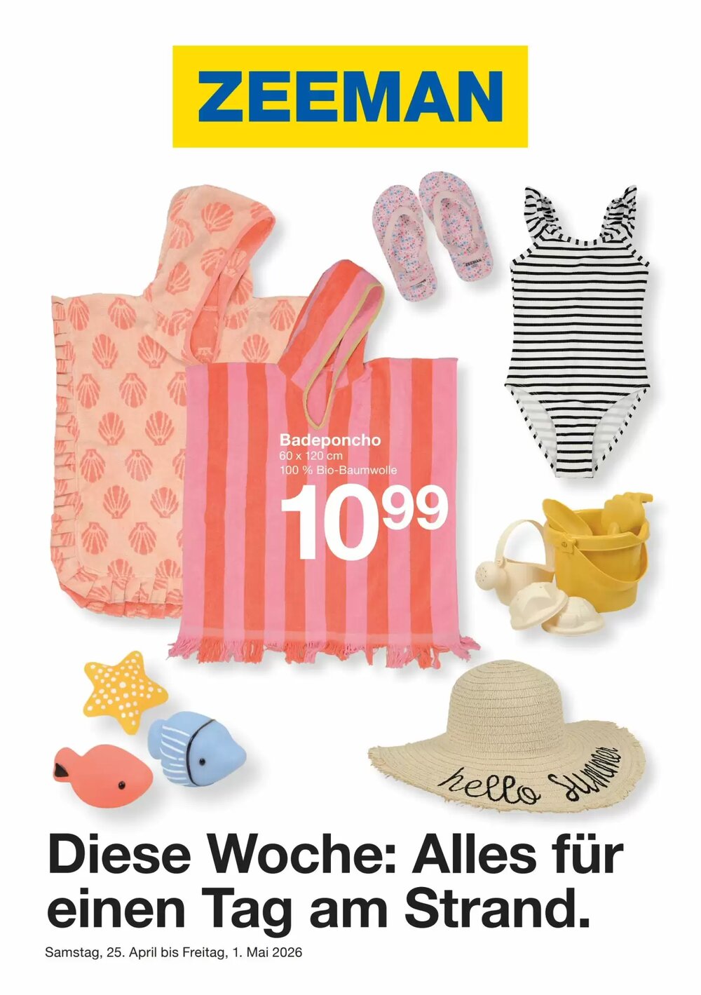 Zeeman Prospekt (ab 25.04.2026) zum Blättern - Seite 1