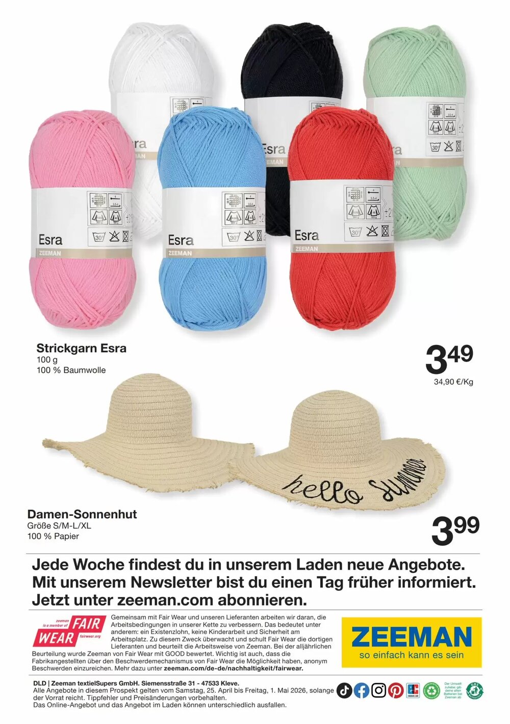 Zeeman Prospekt (ab 25.04.2026) zum Blättern - Seite 7