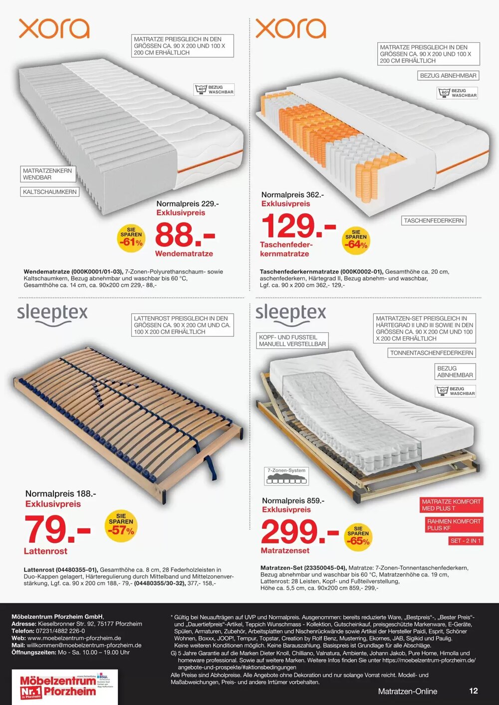 Möbelzentrum Pforzheim Prospekt (ab 25.04.2026) zum Blättern - Seite 12