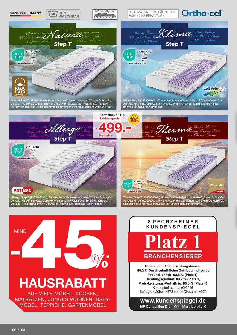 Möbelzentrum Pforzheim Prospekt (ab 25.04.2026) zum Blättern - Seite 2