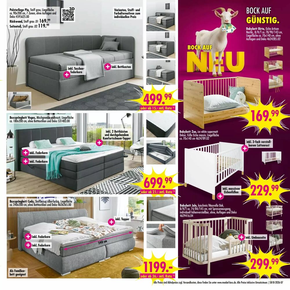 Möbel Boss Prospekt (ab 25.04.2026) zum Blättern - Seite 7