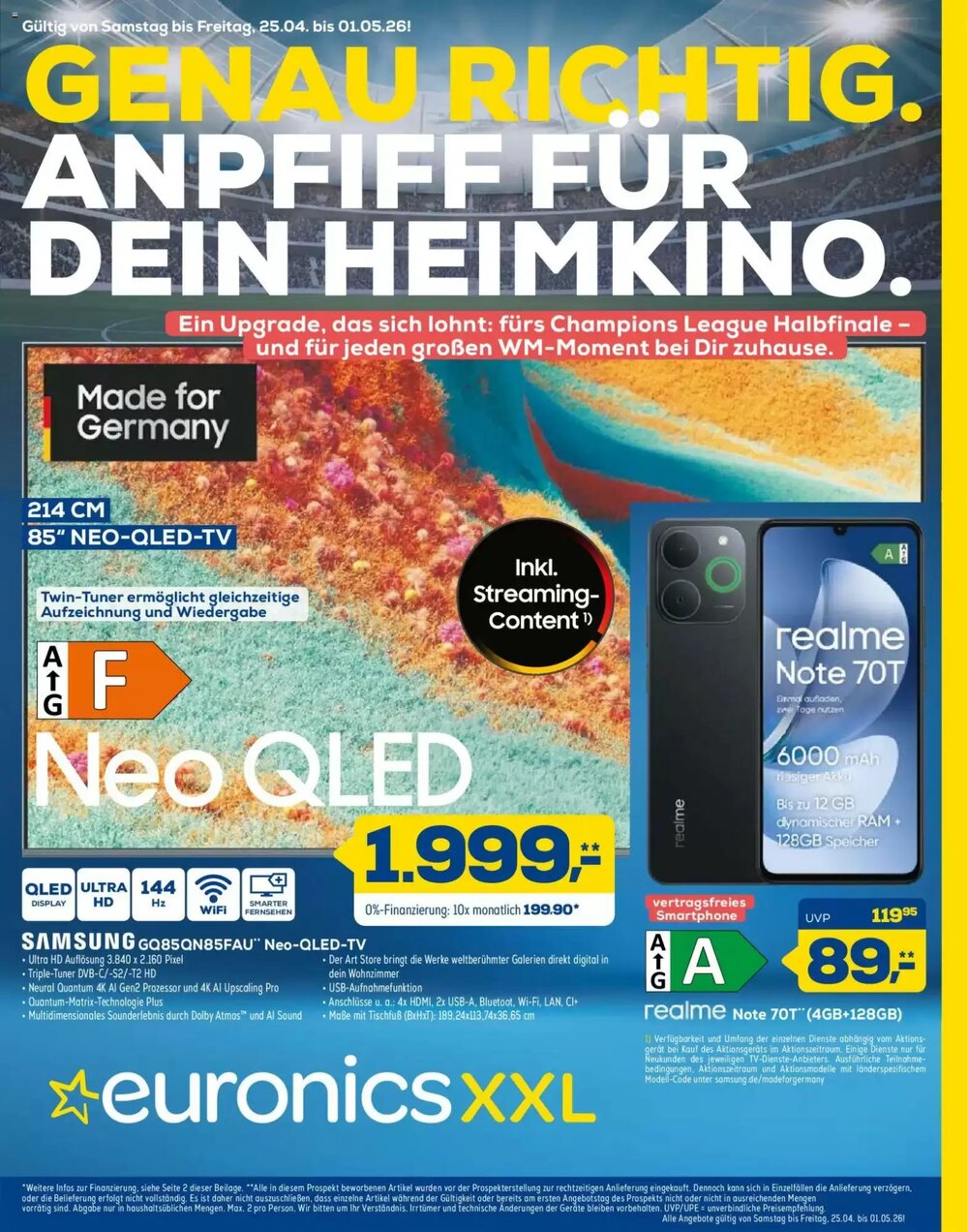 Euronics Prospekt (ab 25.04.2026) zum Blättern - Seite 1
