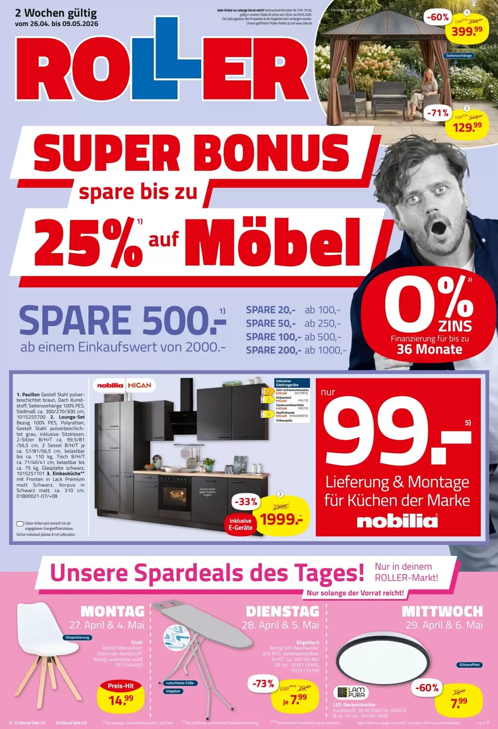 ROLLER Prospekt (ab 26.04.2026) zum Blättern - Seite 1