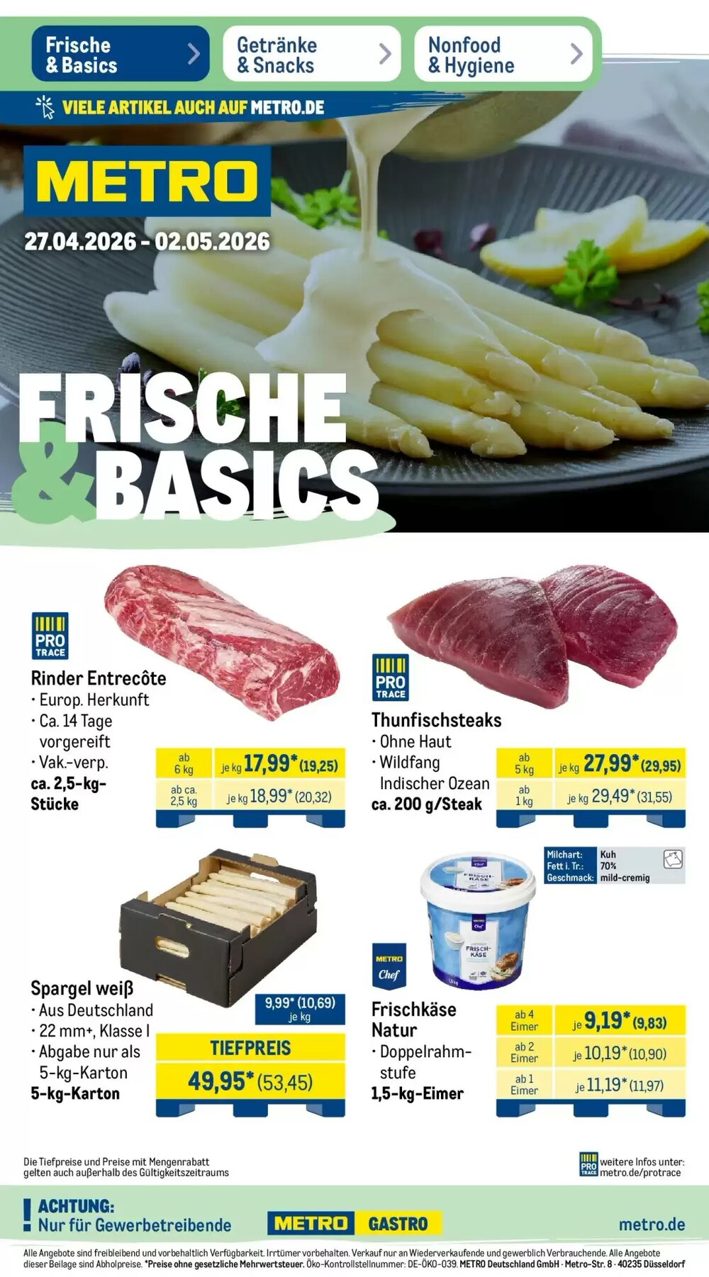 METRO Prospekt (ab 26.04.2026) zum Blättern - Seite 1