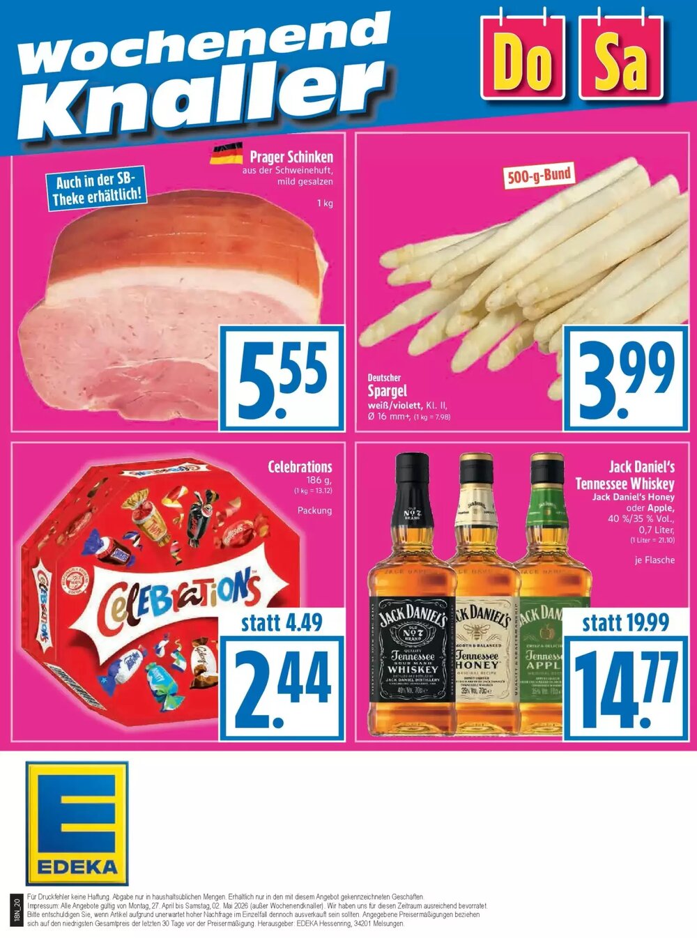 EDEKA Hahner Prospekt (ab 26.04.2026) zum Blättern - Seite 22