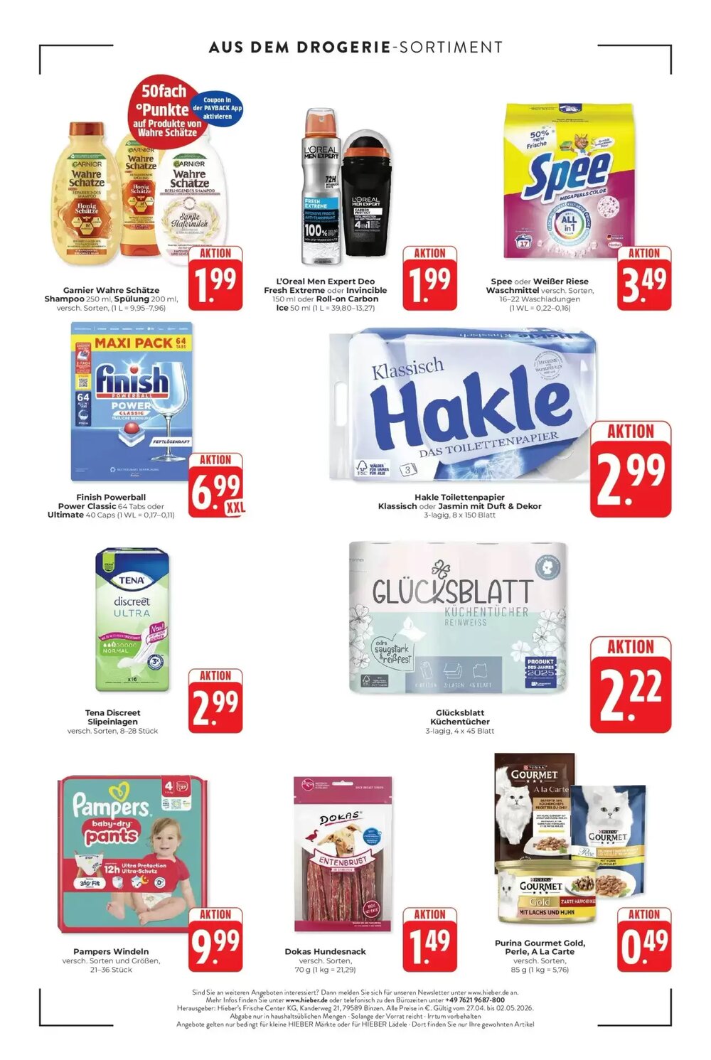 Hieber's Frische Center Prospekt (ab 26.04.2026) zum Blättern - Seite 16