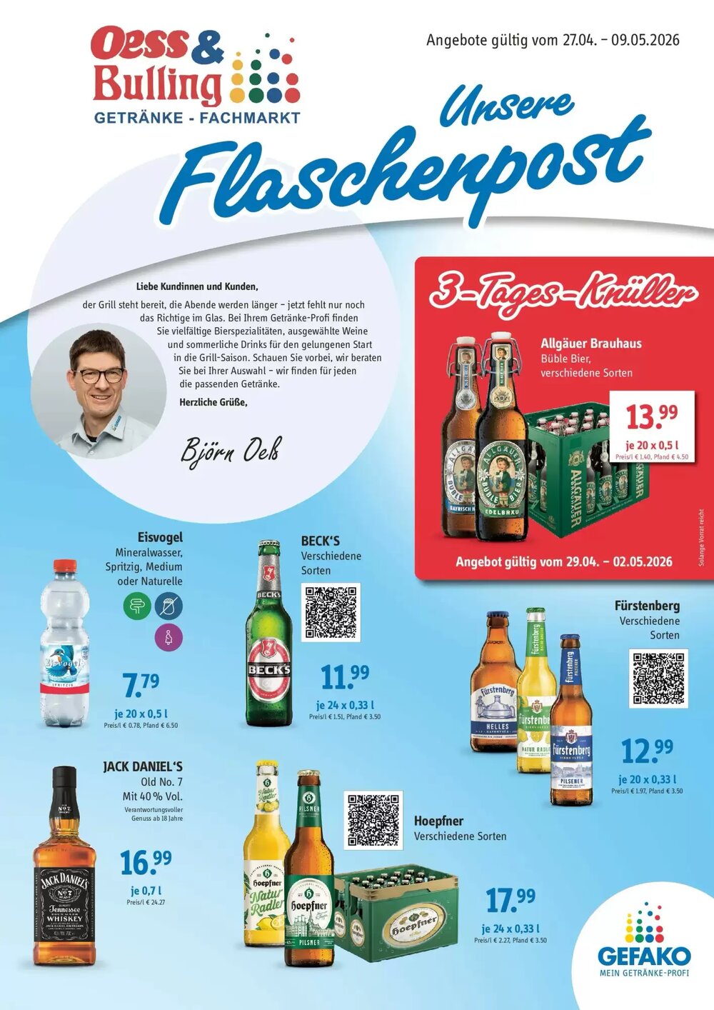 Gefako Prospekt (ab 26.04.2026) zum Blättern - Seite 1