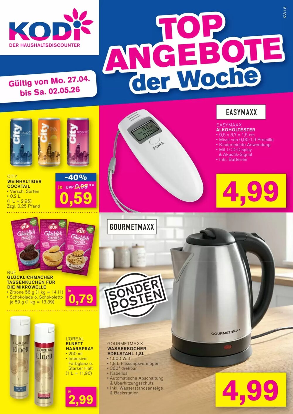 KODi Prospekt (ab 27.04.2026) zum Blättern - Seite 1