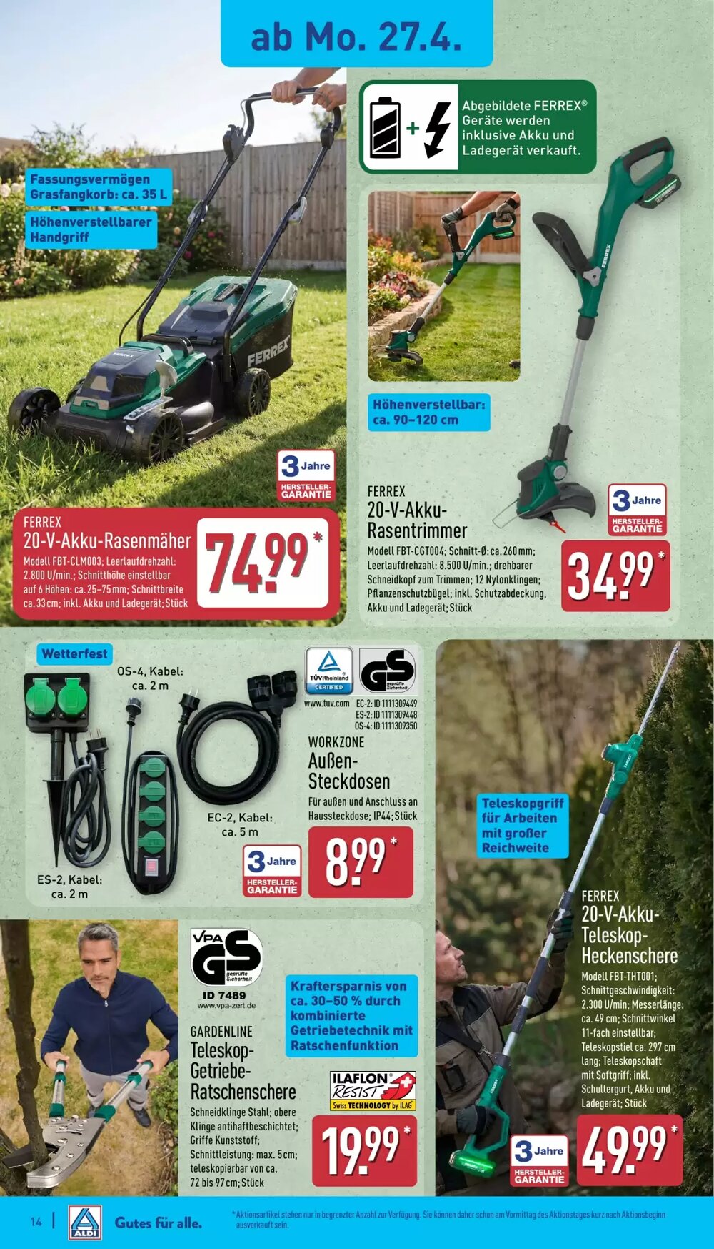 Aldi Nord Prospekt (ab 27.04.2026) zum Blättern - Seite 14