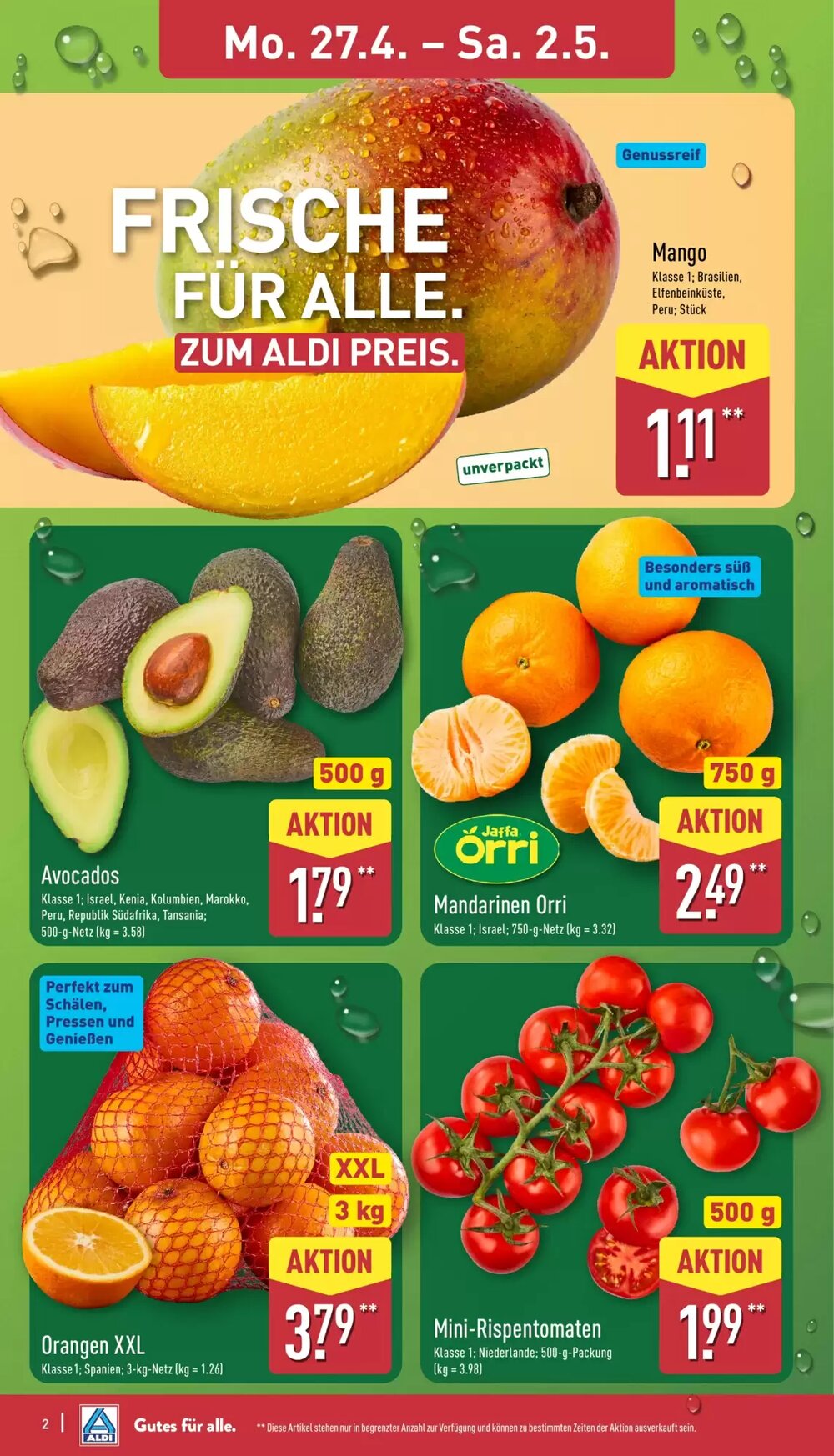 Aldi Nord Prospekt (ab 27.04.2026) zum Blättern - Seite 2