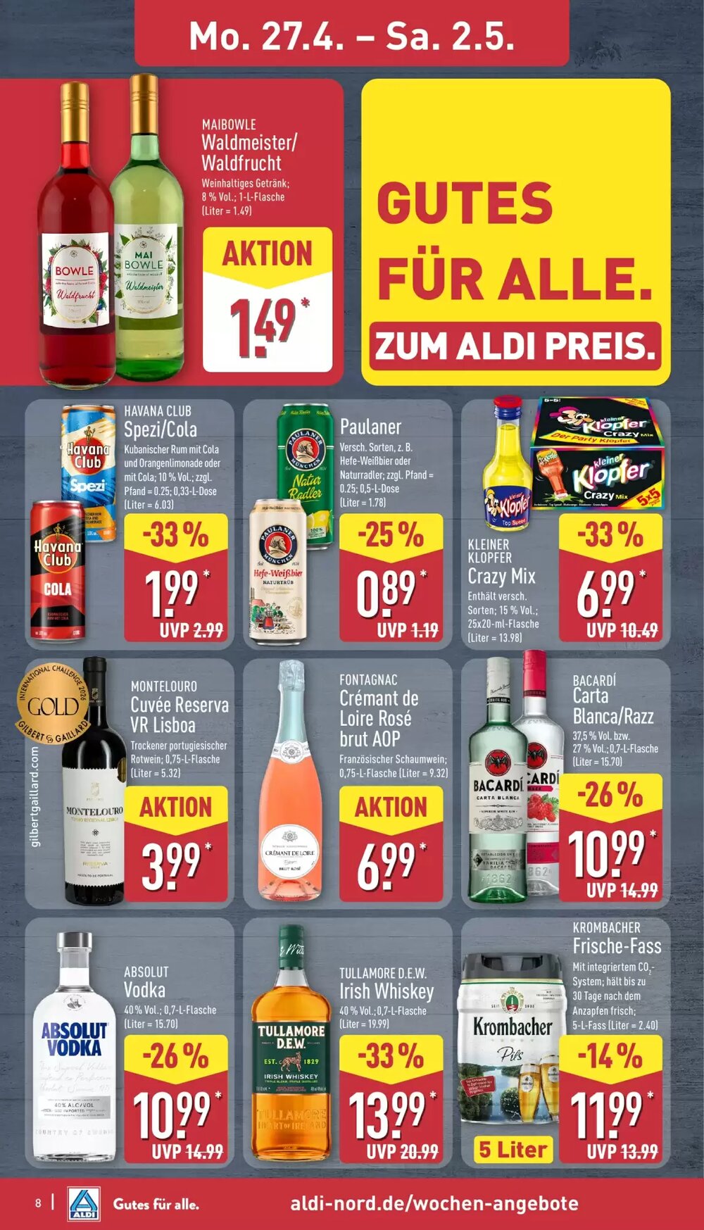 Aldi Nord Prospekt (ab 27.04.2026) zum Blättern - Seite 8