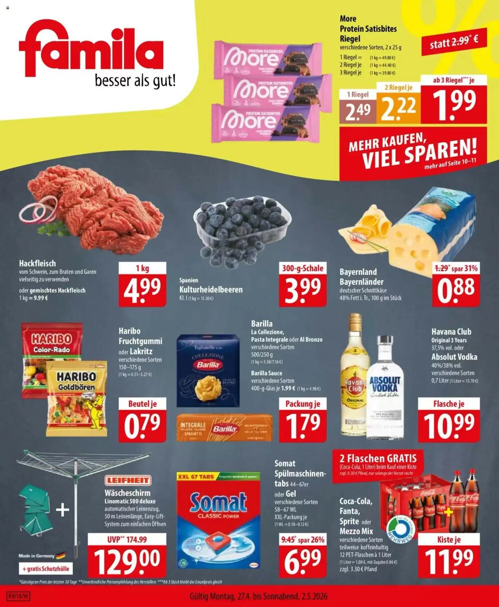 Famila Nord Ost Prospekt (ab 27.04.2026) zum Blättern - Seite 1