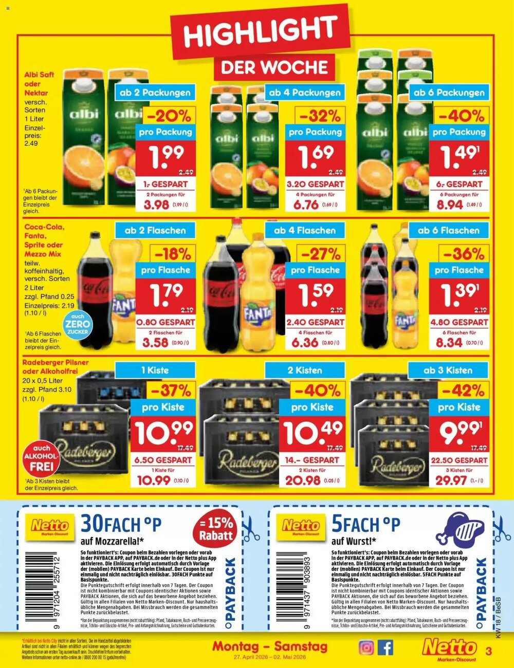 Netto Marken-Discount Prospekt (ab 27.04.2026) zum Blättern - Seite 3
