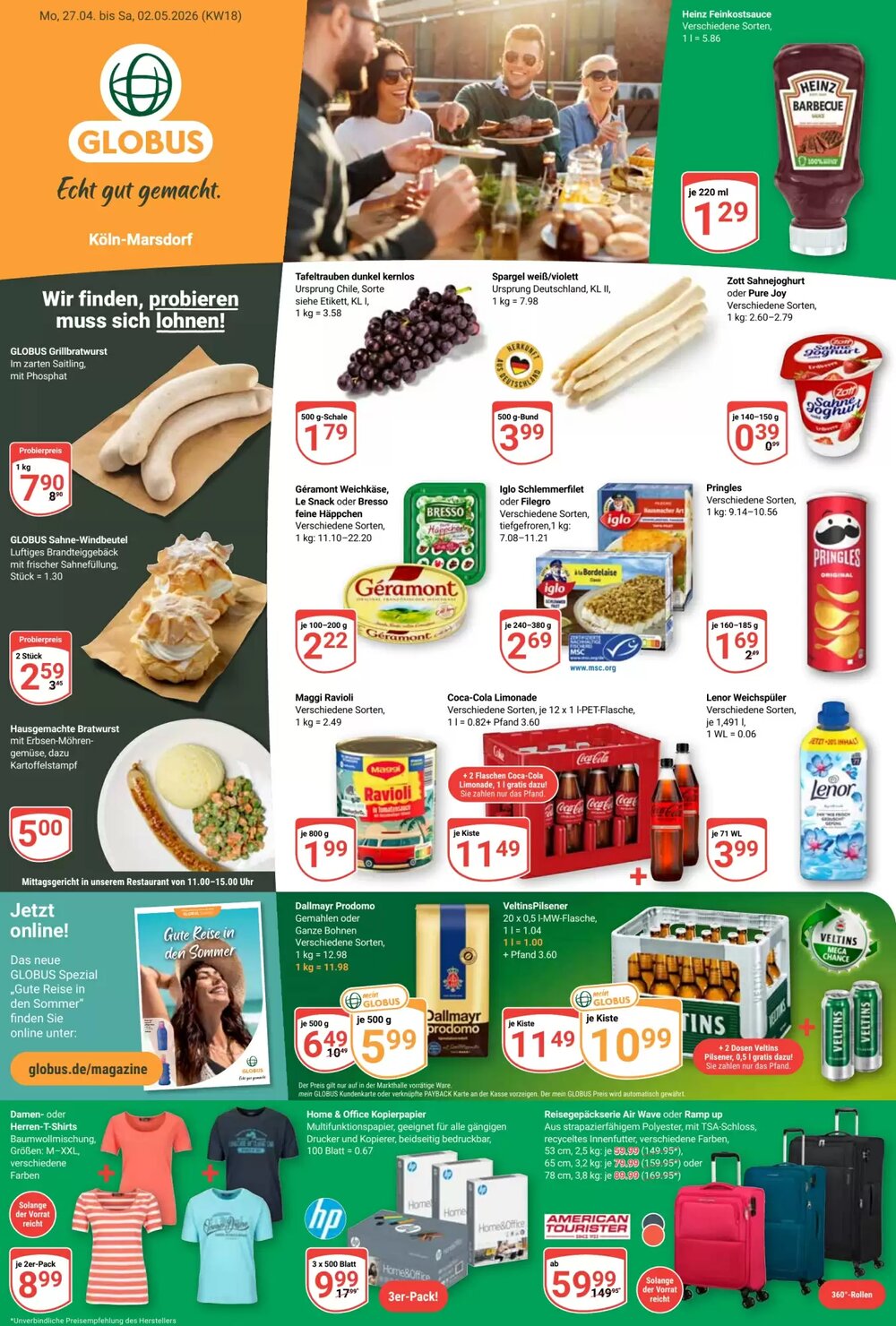 Globus Prospekt (ab 27.04.2026) zum Blättern - Seite 1