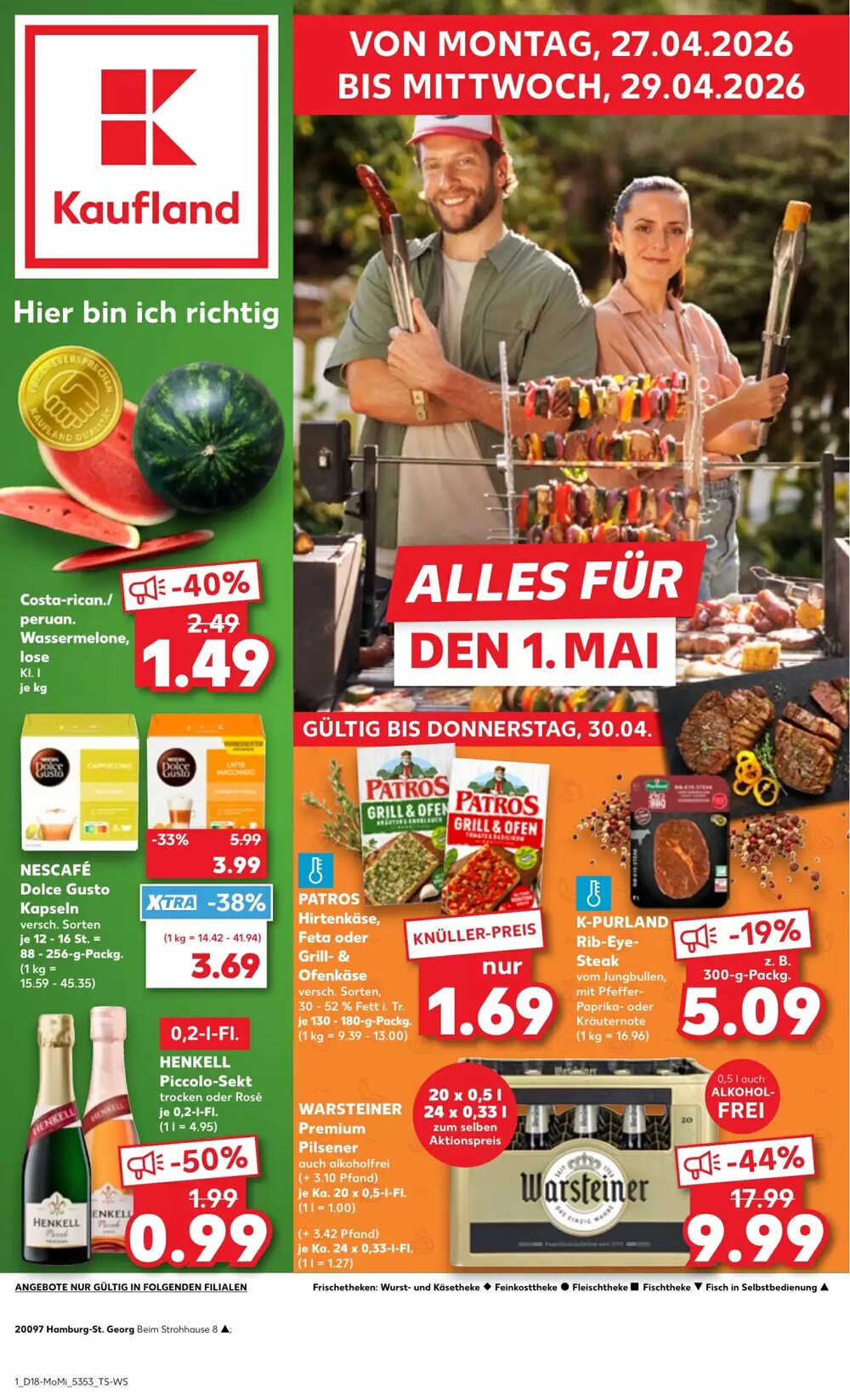 Kaufland Prospekt (ab 27.04.2026) zum Blättern - Seite 1