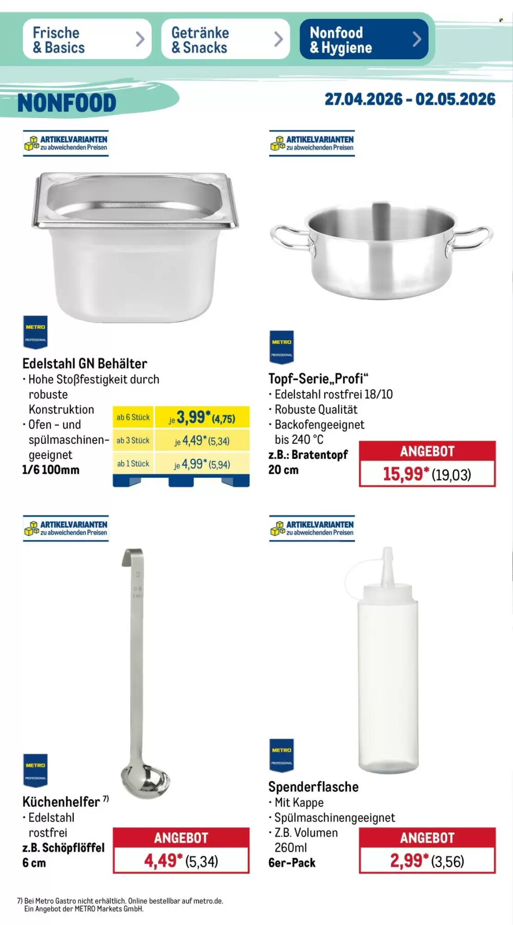 METRO Prospekt (ab 27.04.2026) zum Blättern - Seite 2