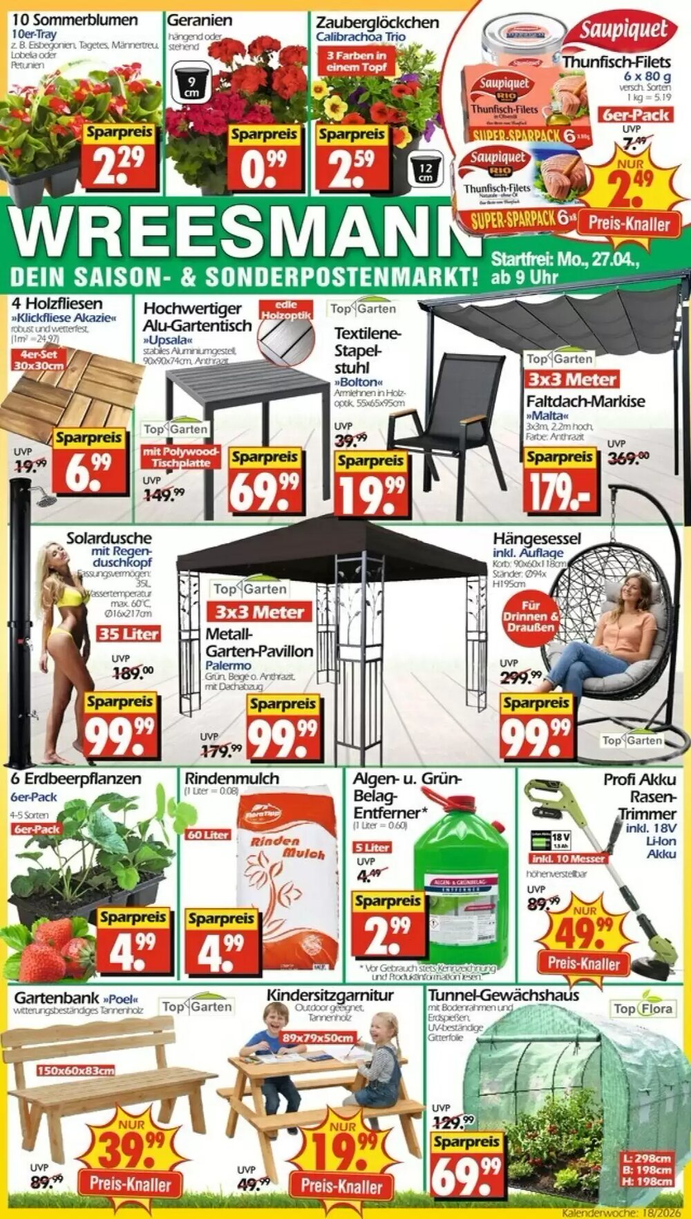 Wreesmann Prospekt (ab 27.04.2026) zum Blättern - Seite 1