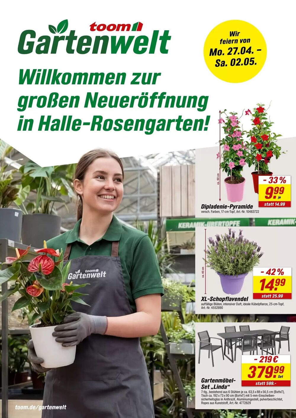 toom Baumarkt Prospekt (ab 27.04.2026) zum Blättern - Seite 1