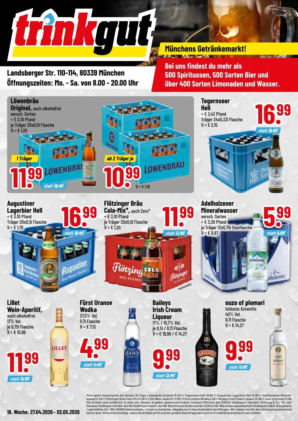 trinkgut Prospekt (ab 27.04.2026) zum Blättern - Seite 1