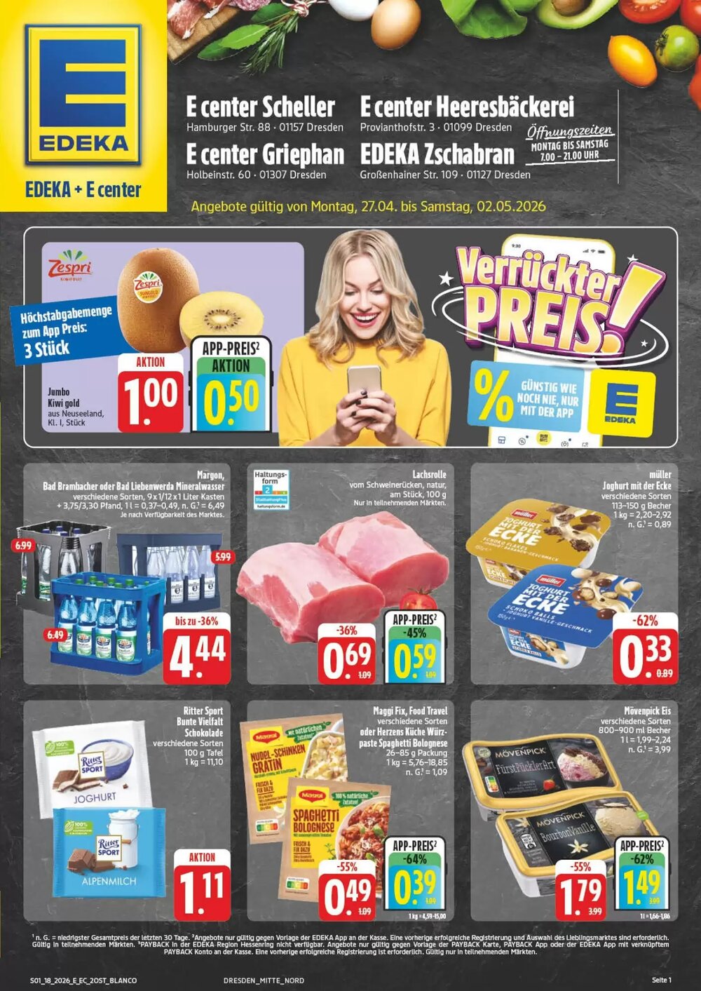 E-Center Prospekt (ab 27.04.2026) zum Blättern - Seite 1