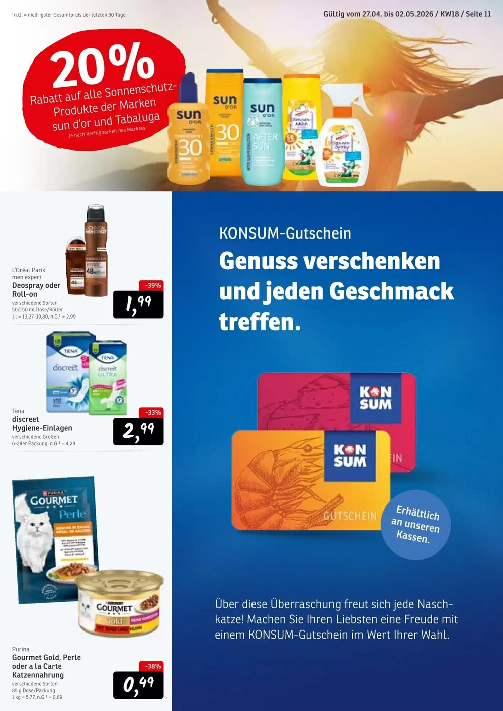 KONSUM Prospekt (ab 27.04.2026) zum Blättern - Seite 11