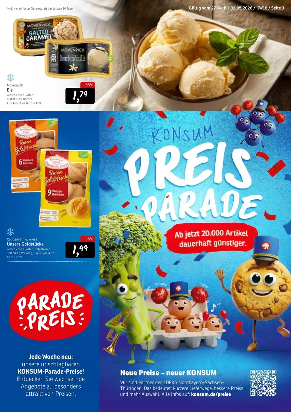 KONSUM Prospekt (ab 27.04.2026) zum Blättern - Seite 3