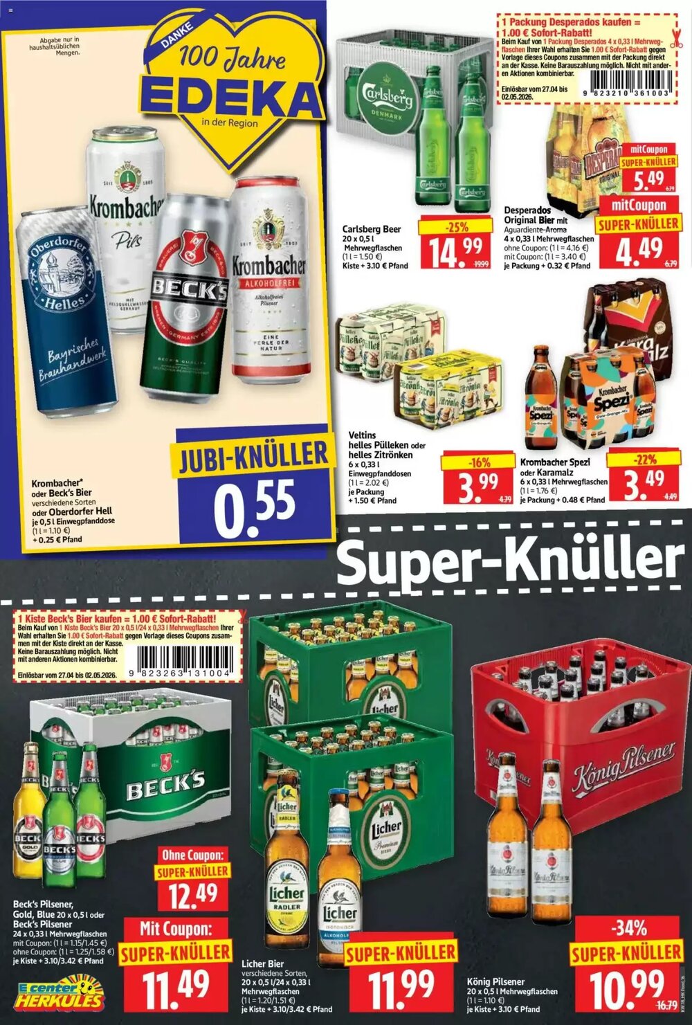 Edeka Herkules Prospekt (ab 27.04.2026) zum Blättern - Seite 16