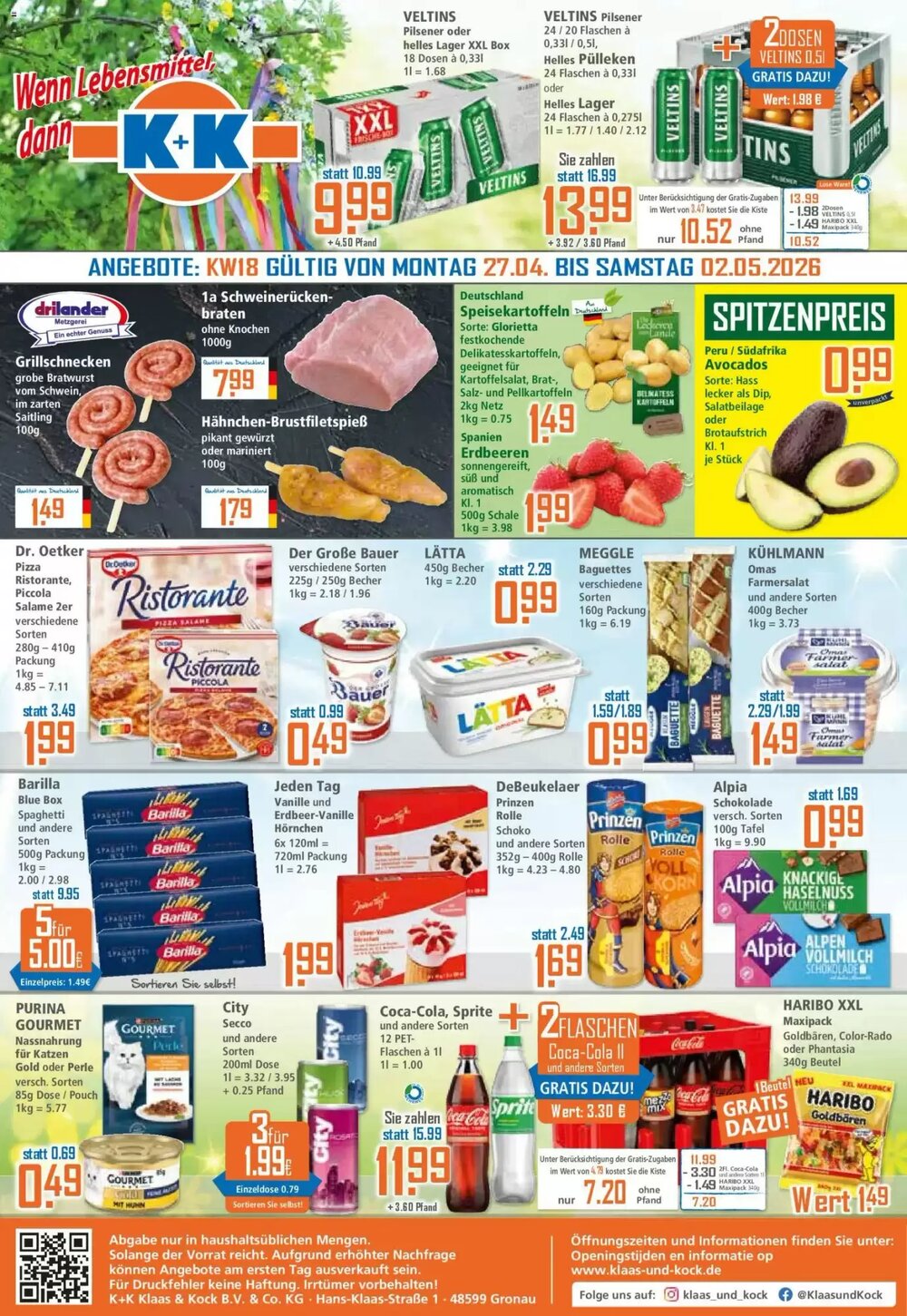 Klaas und Kock Prospekt (ab 27.04.2026) zum Blättern - Seite 1