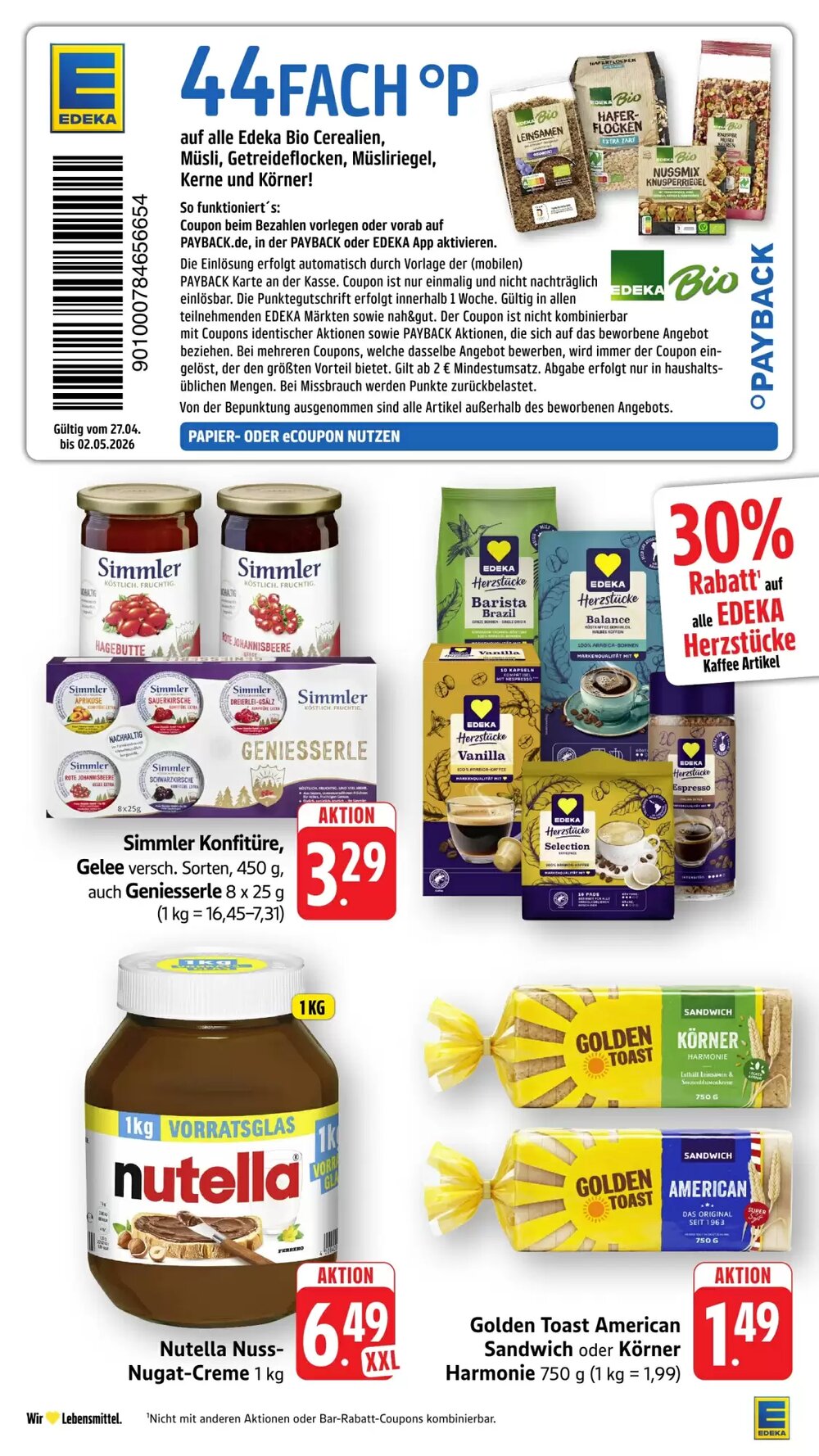 EDEKA Berger Prospekt (ab 27.04.2026) zum Blättern - Seite 39