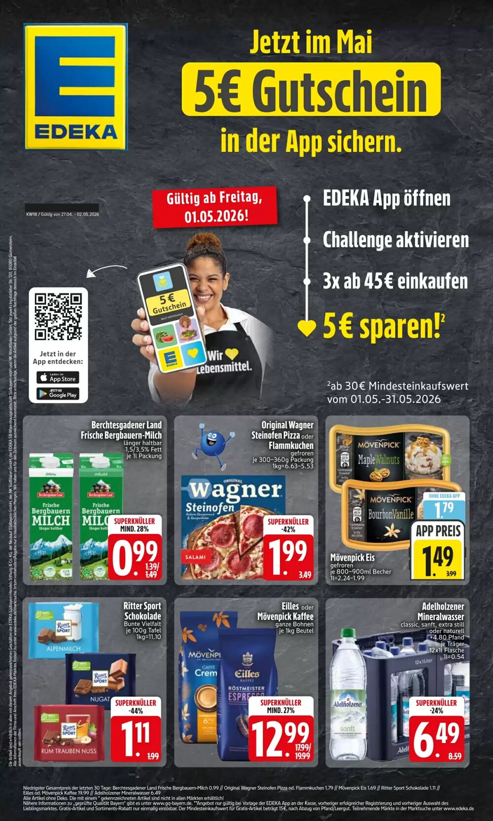 Edeka Aktiv Markt Prospekt (ab 27.04.2026) zum Blättern - Seite 1