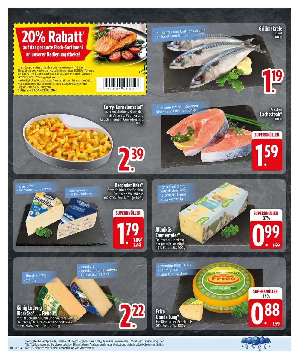 Edeka Aktiv Markt Prospekt (ab 27.04.2026) zum Blättern - Seite 16
