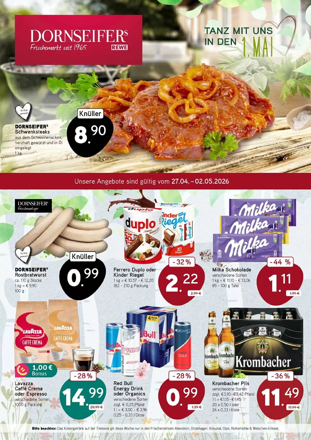 Dornseifer Prospekt (ab 27.04.2026) zum Blättern - Seite 1