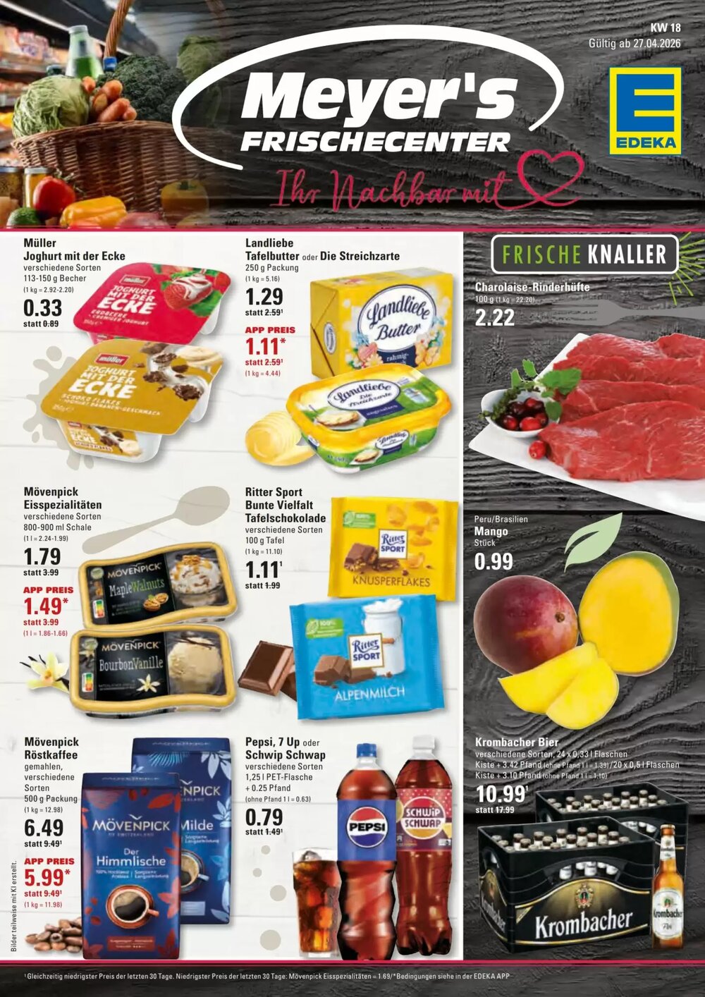 Meyer's Frischemarkt Prospekt (ab 27.04.2026) zum Blättern - Seite 1