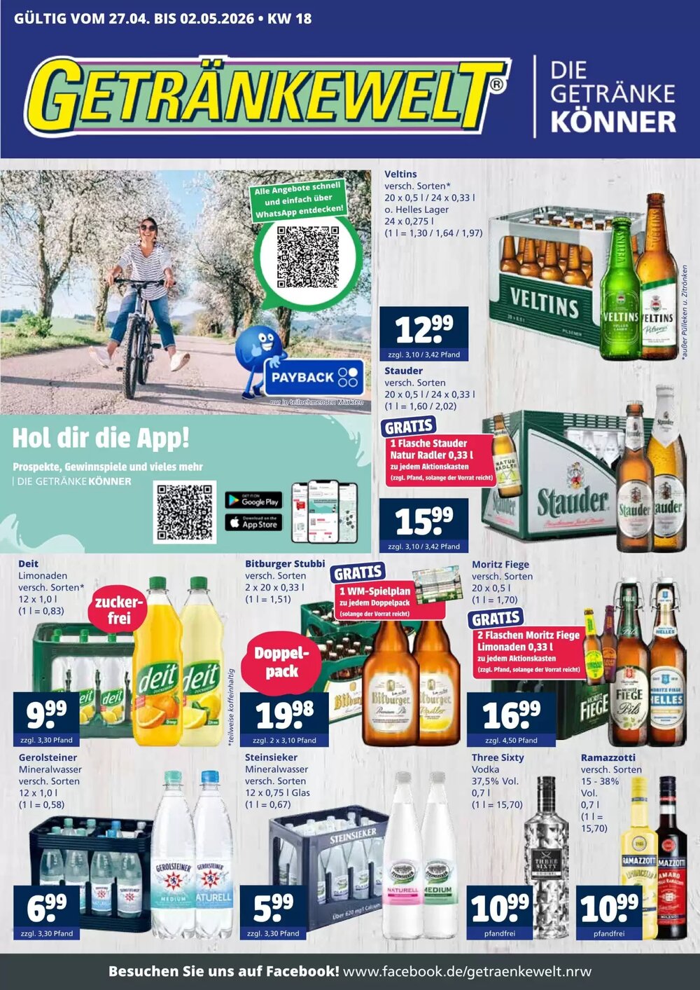 Getränkewelt Prospekt (ab 27.04.2026) zum Blättern - Seite 1