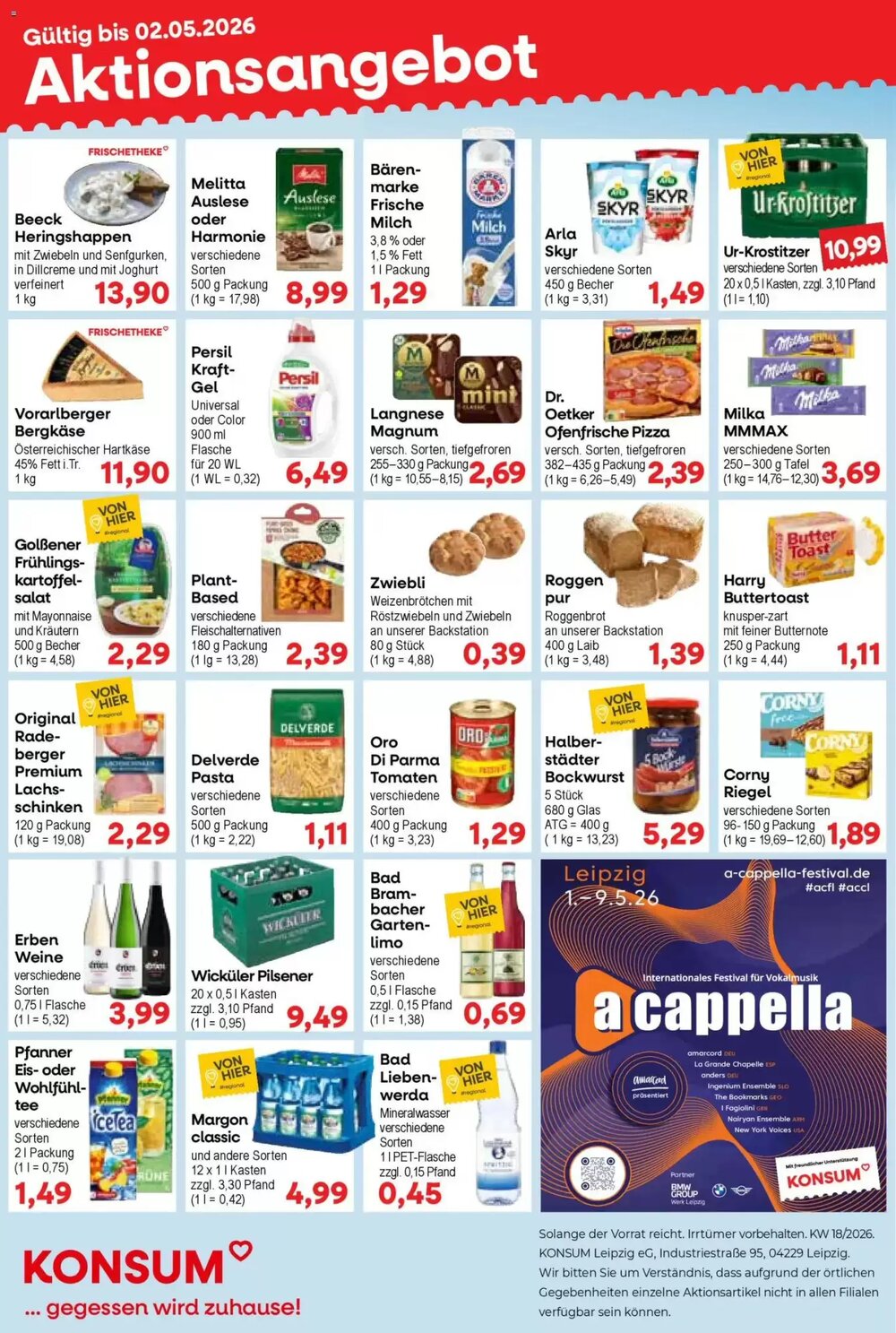 Konsum Leipzig Prospekt (ab 27.04.2026) zum Blättern - Seite 1