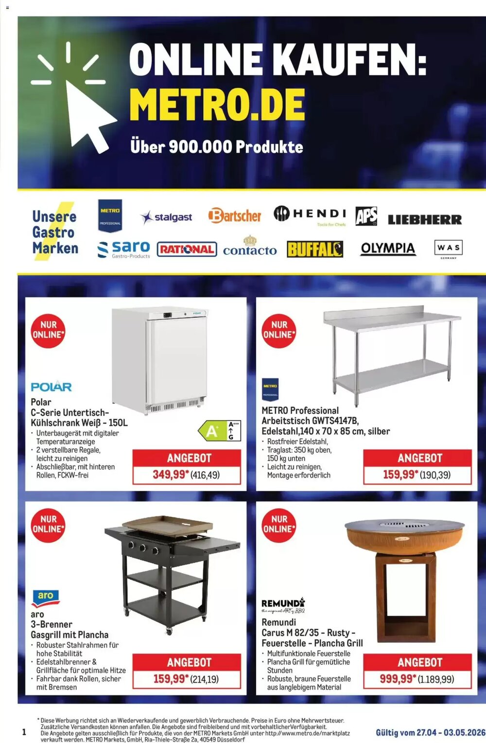 METRO Prospekt (ab 27.04.2026) zum Blättern - Seite 1