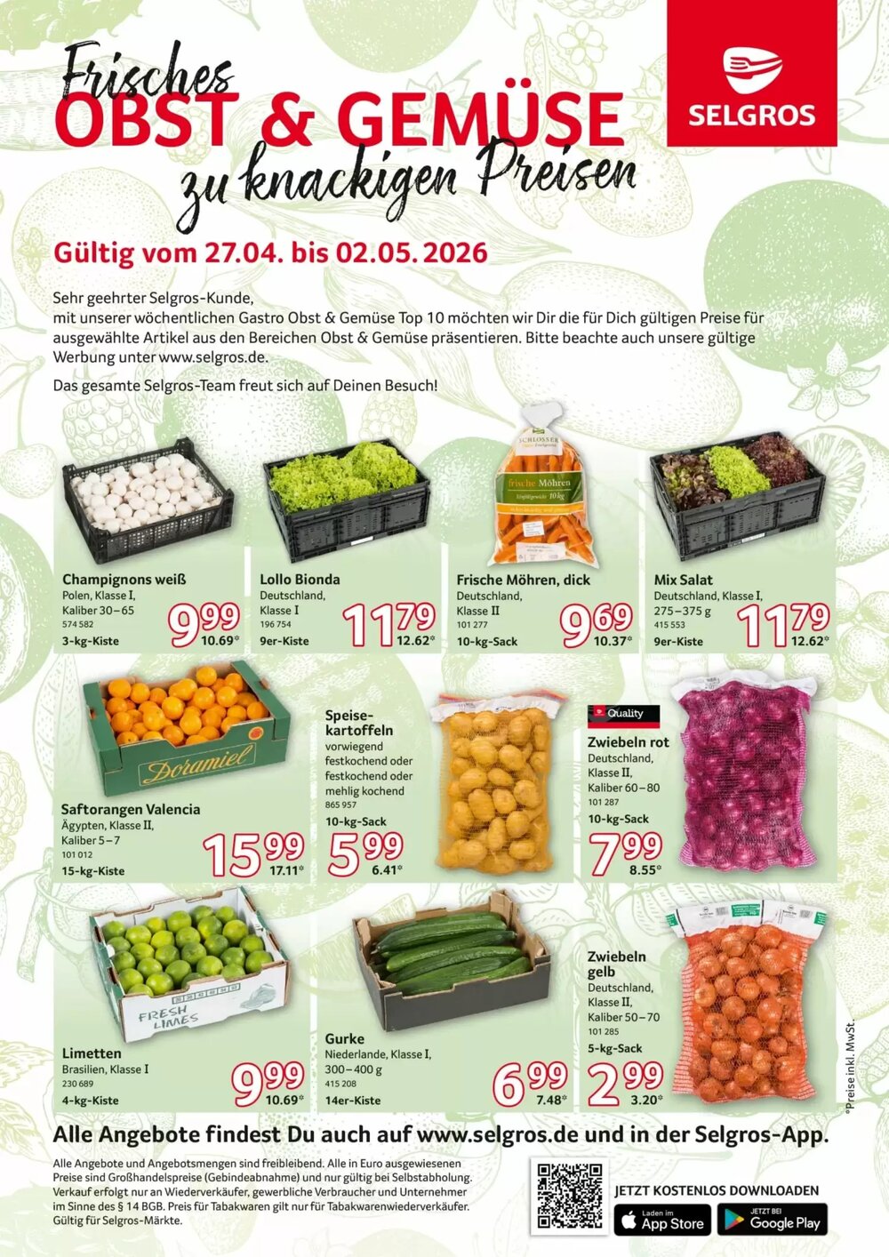Selgros Prospekt (ab 27.04.2026) zum Blättern - Seite 1