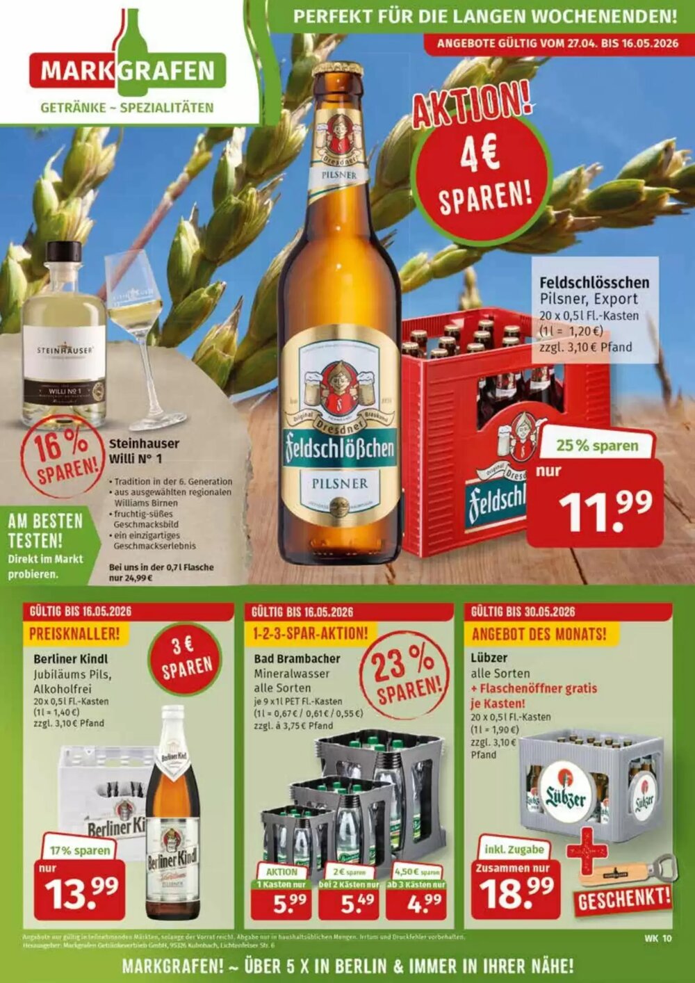 Markgrafen Prospekt (ab 27.04.2026) zum Blättern - Seite 1