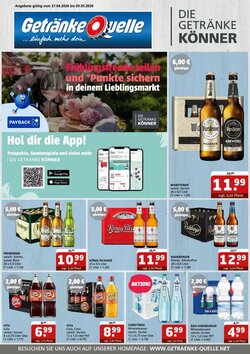 Getränke Quelle Prospekt (ab 27.04.2026) zum Blättern