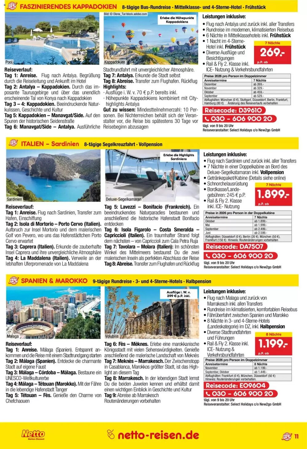 Netto Reisen Prospekt (ab 30.04.2026) zum Blättern - Seite 11
