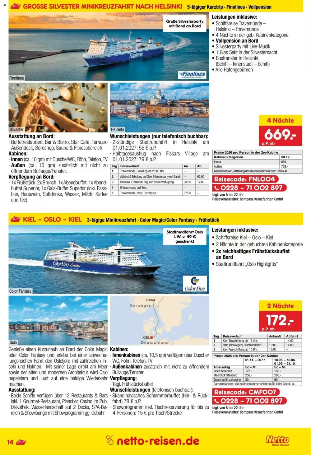 Netto Reisen Prospekt (ab 30.04.2026) zum Blättern - Seite 14