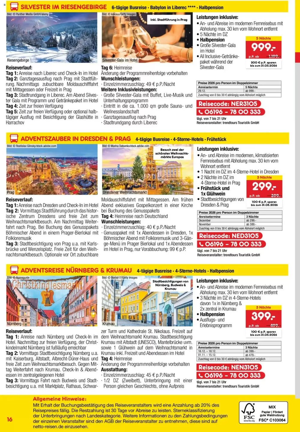 Netto Reisen Prospekt (ab 30.04.2026) zum Blättern - Seite 16