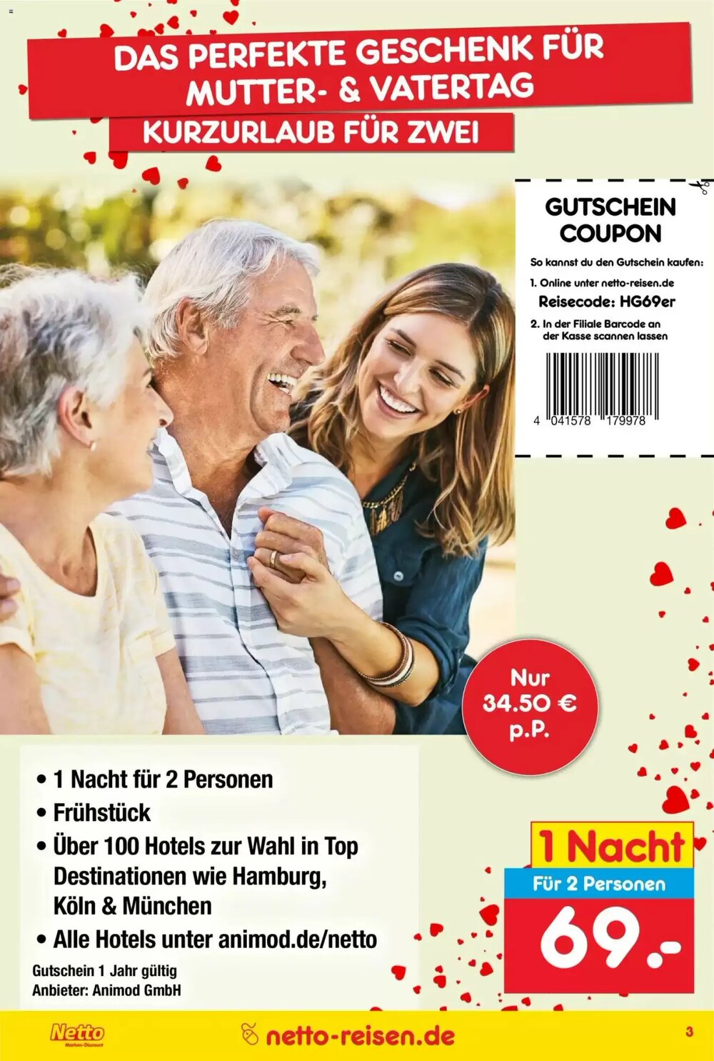Netto Reisen Prospekt (ab 30.04.2026) zum Blättern - Seite 3