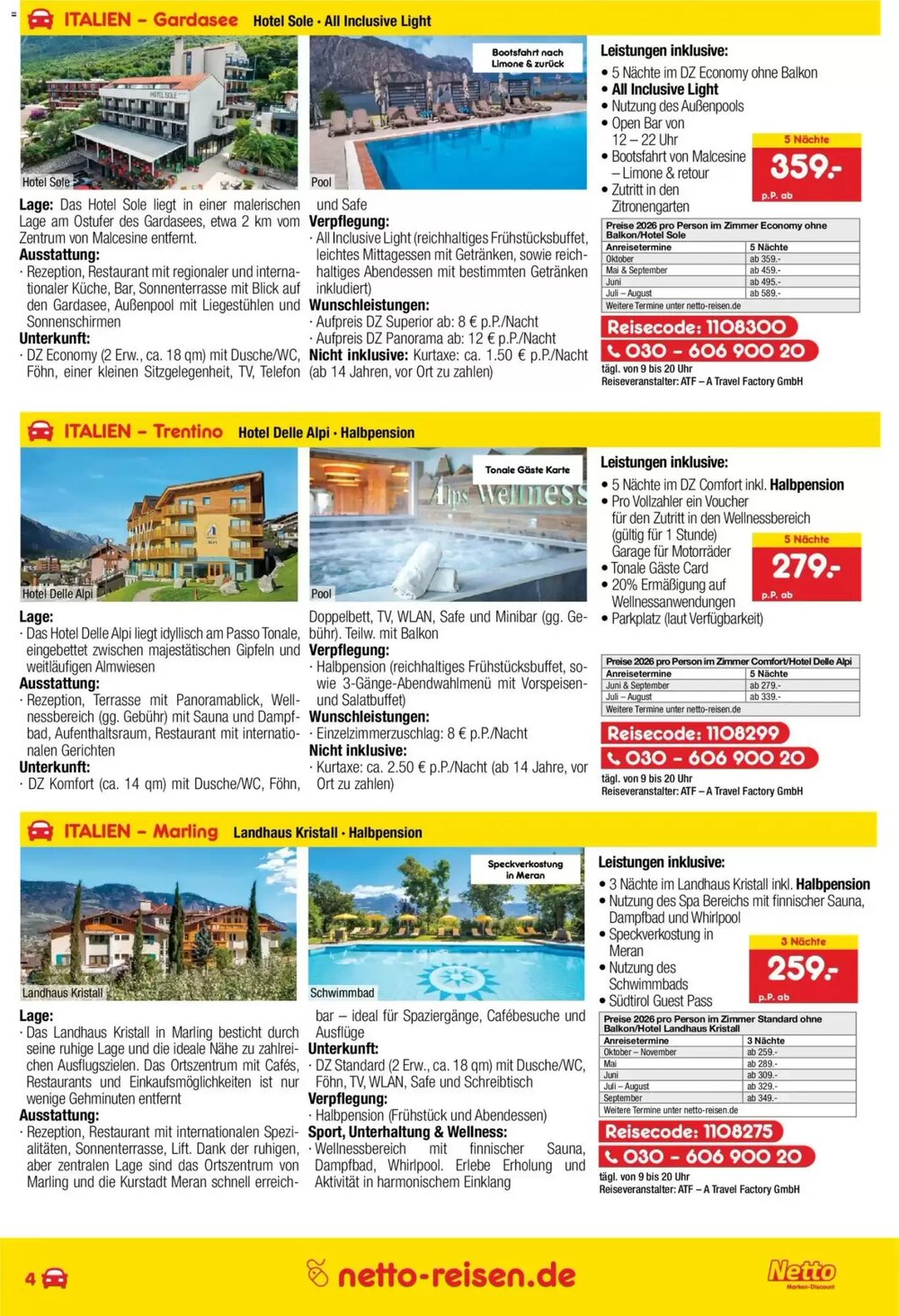 Netto Reisen Prospekt (ab 30.04.2026) zum Blättern - Seite 4