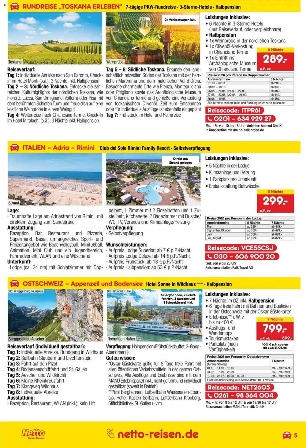 Netto Reisen Prospekt (ab 30.04.2026) zum Blättern - Seite 5
